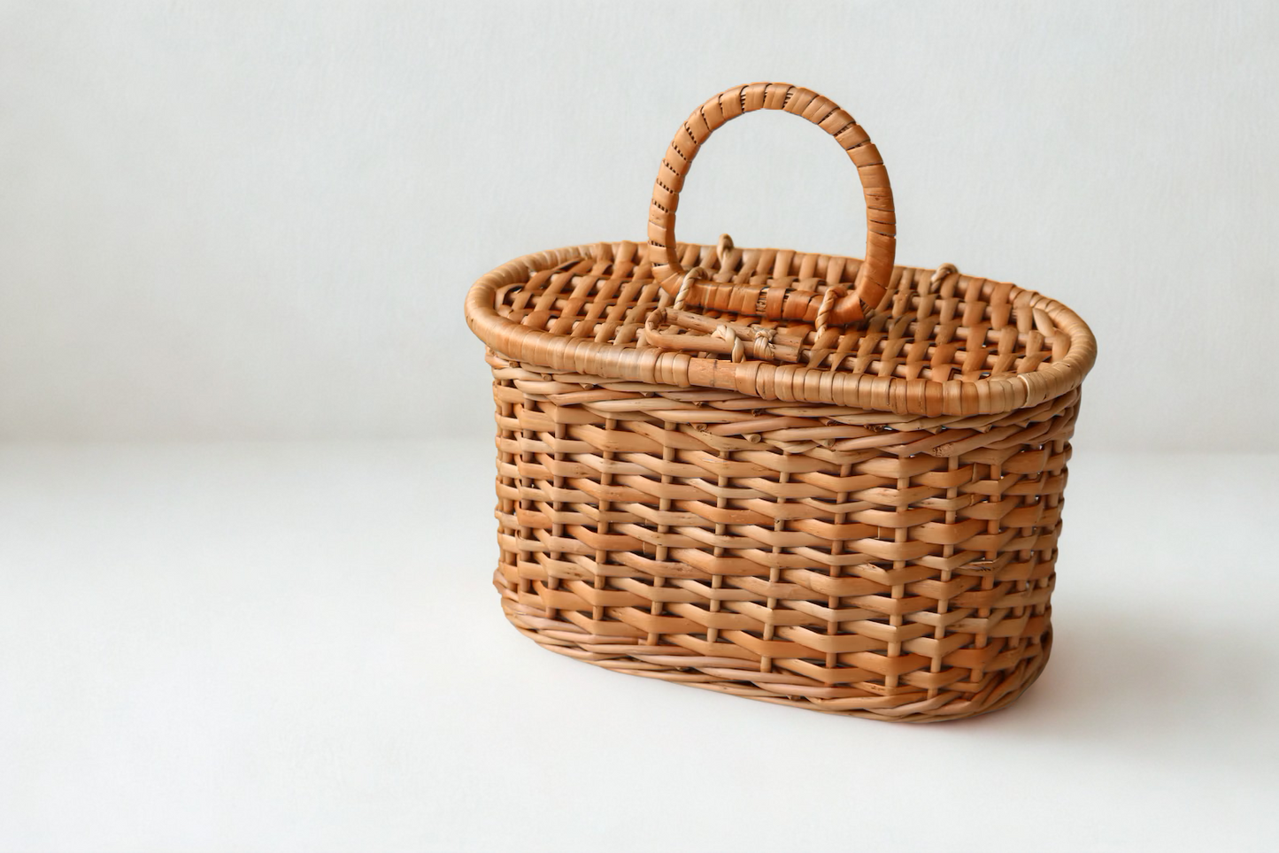 Wicker Basket Bag