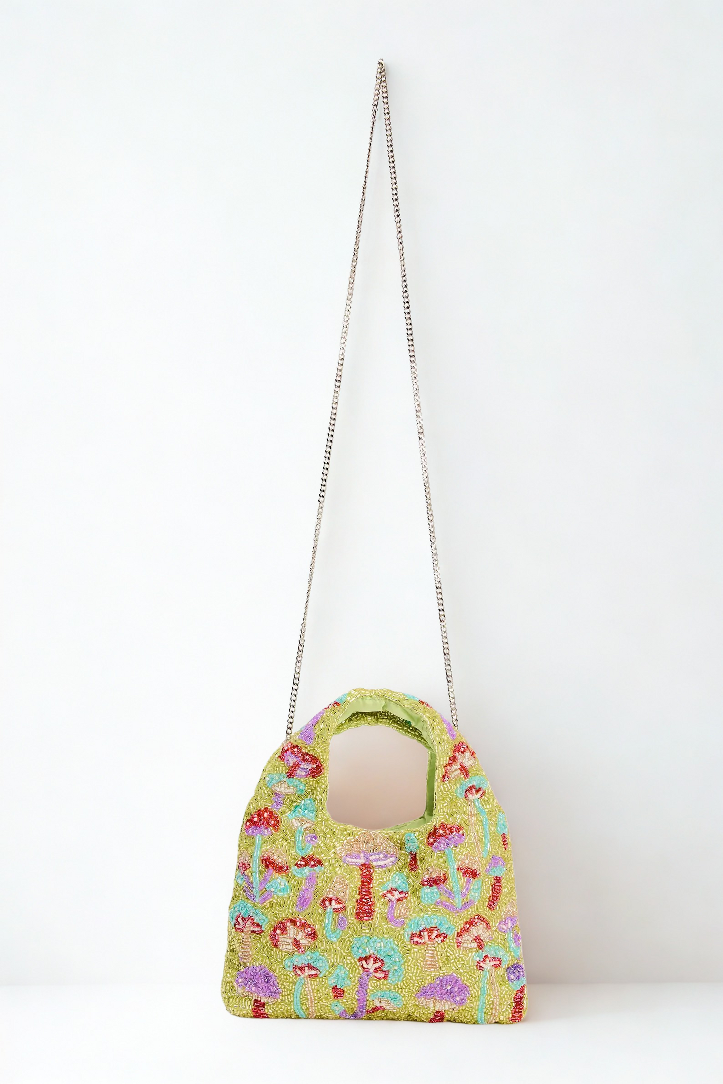 Beaded Floral Mini Bucket Bag | Rare