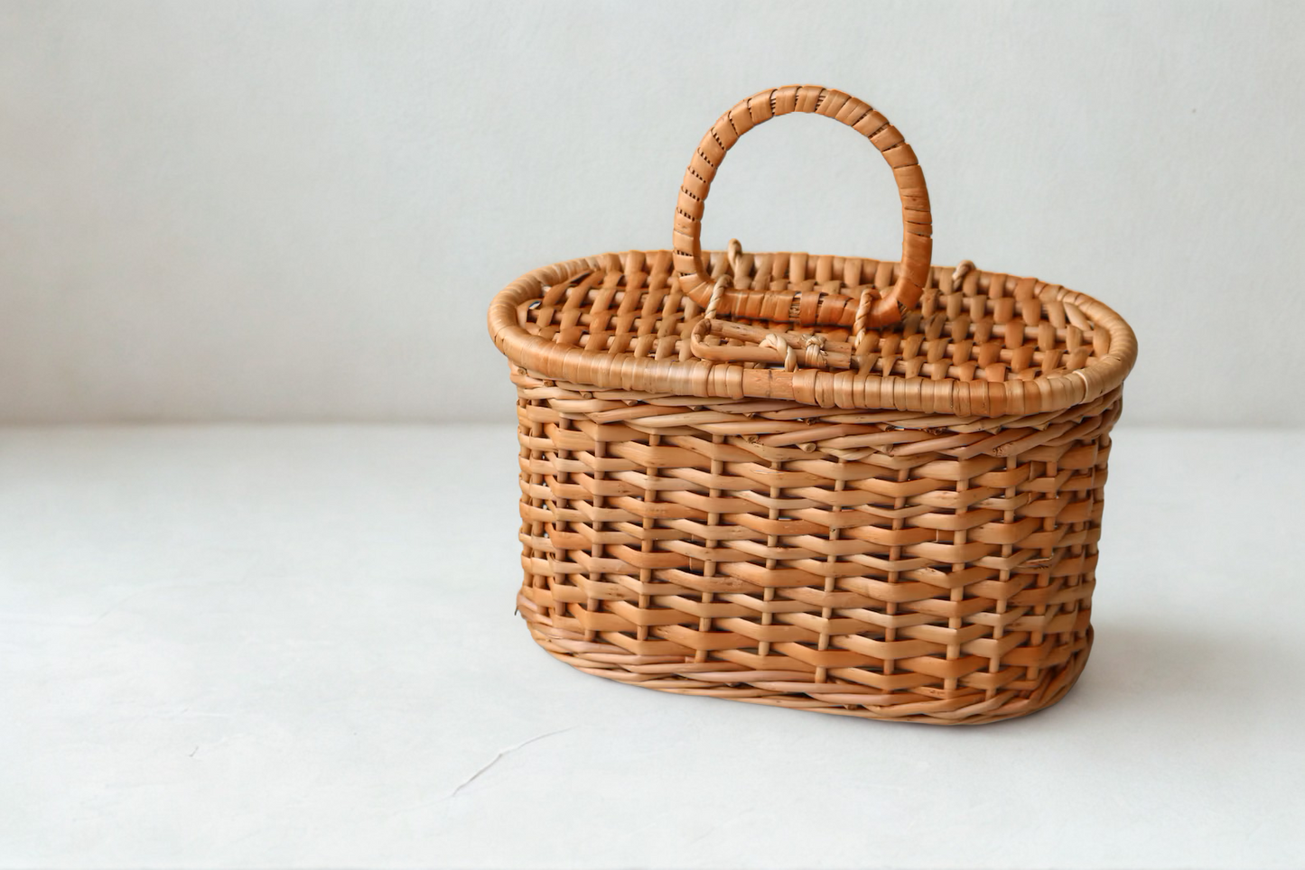 Wicker Basket Bag