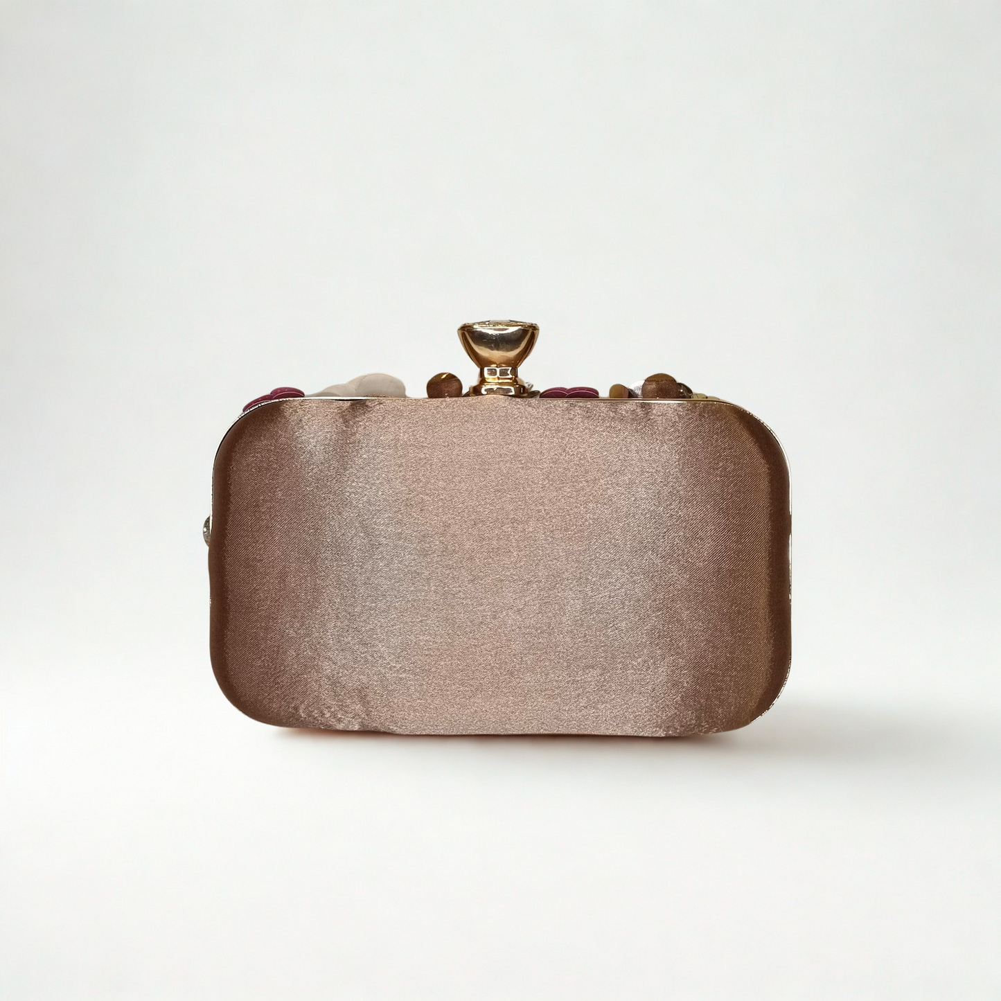 Florals and Crystals Embellished Clutch