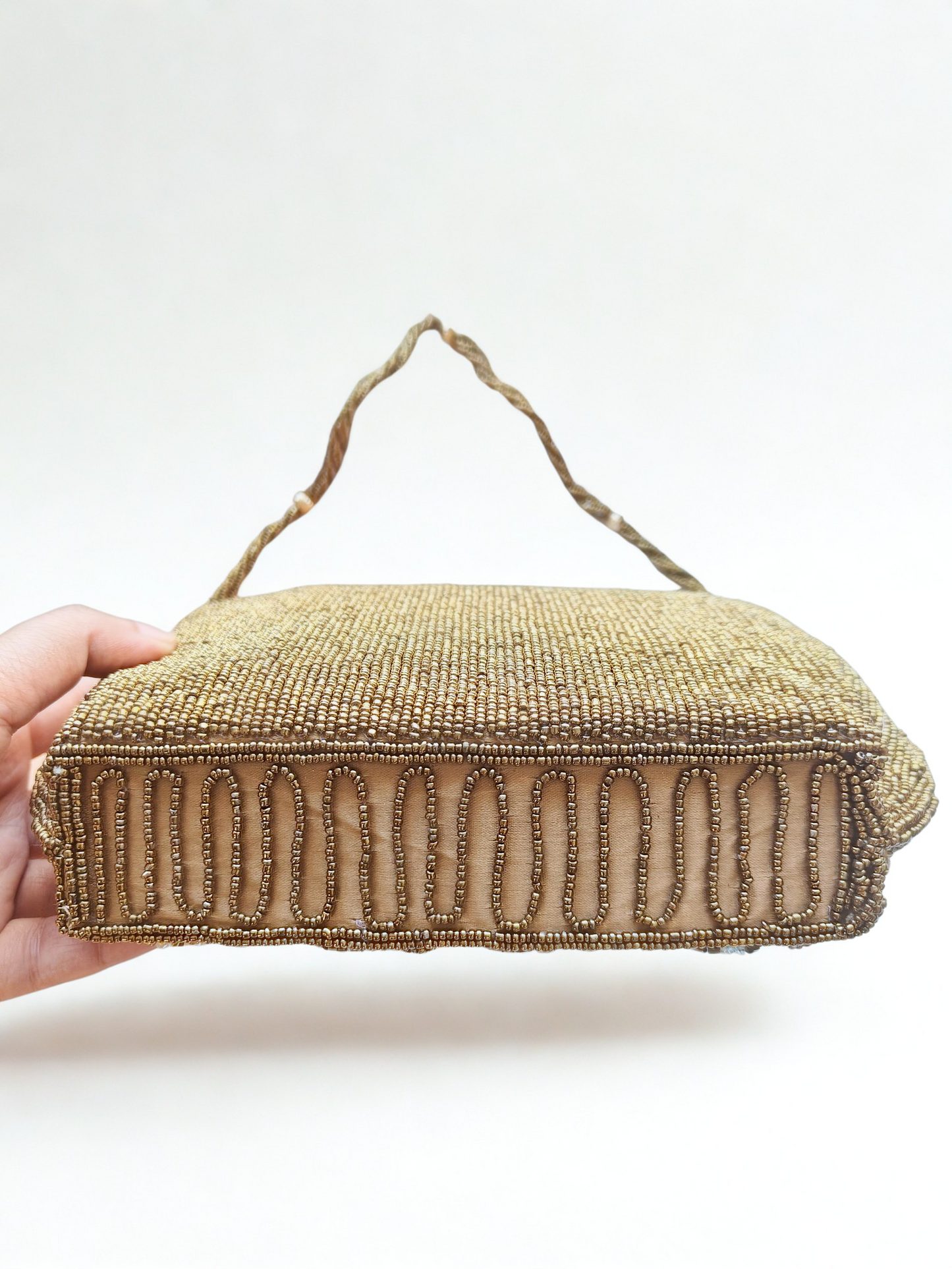 Antique Gold and Pastel Handbag | Rare
