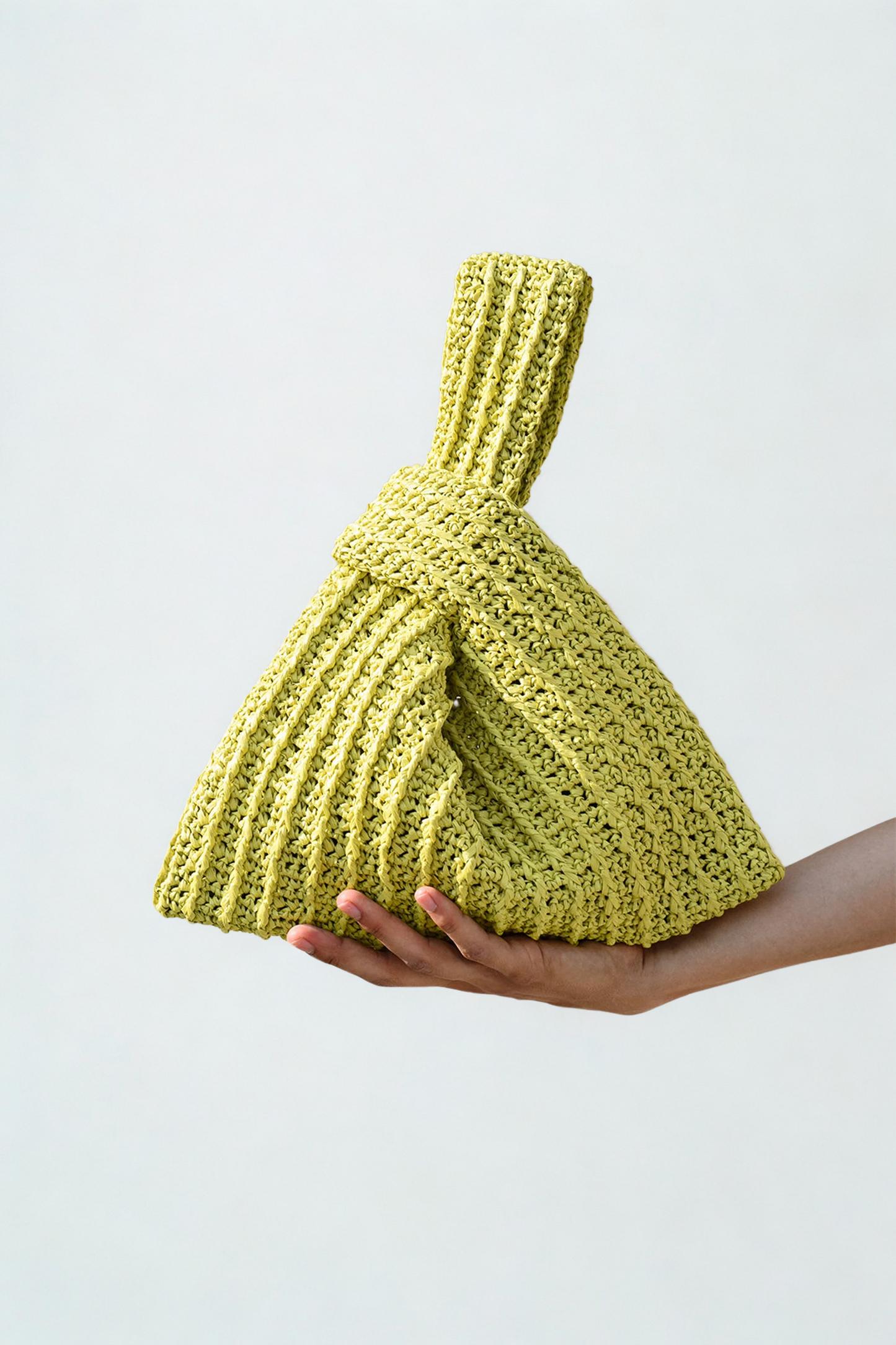 Italian Raffia Knot Bag