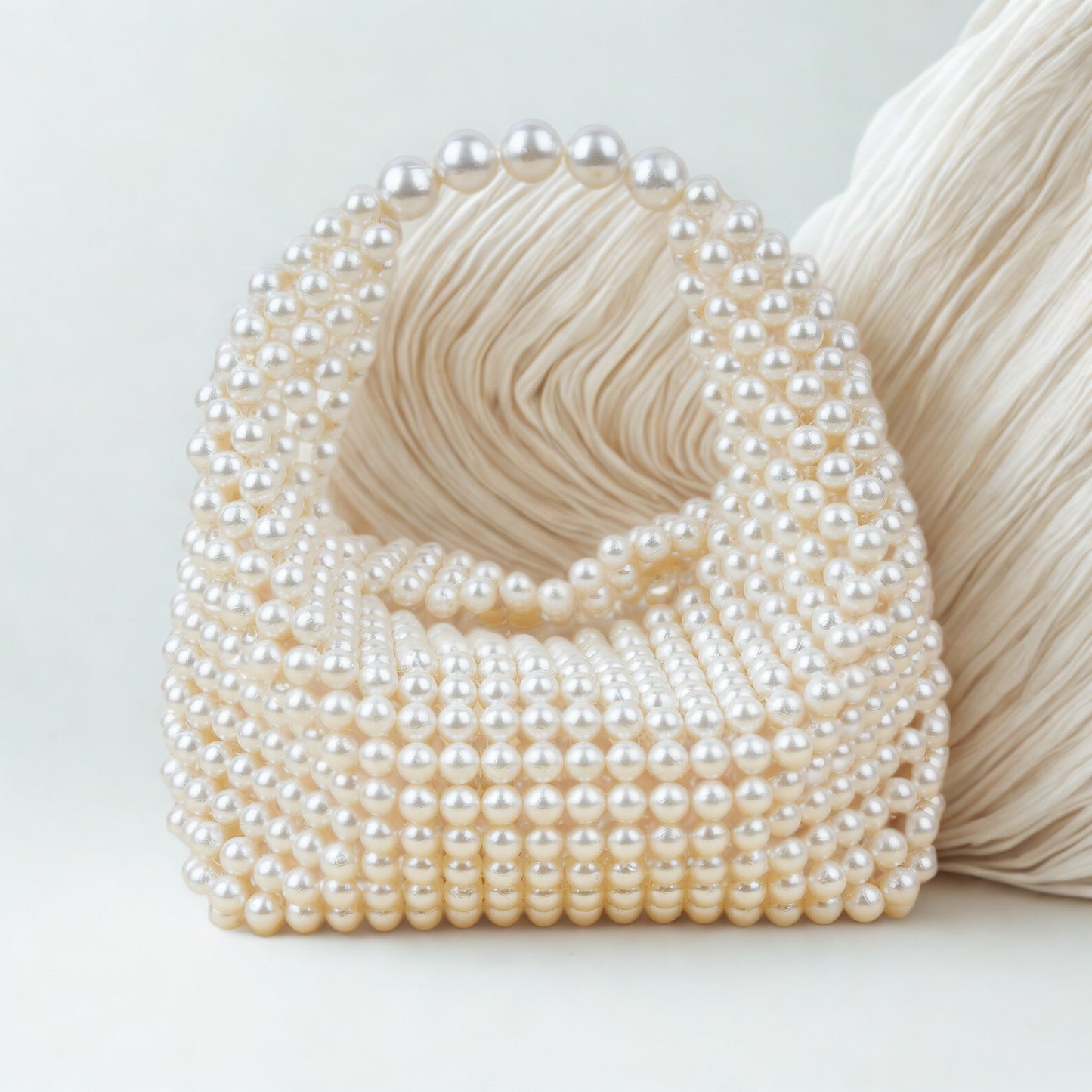 Ivory Pearl Hobo Bag