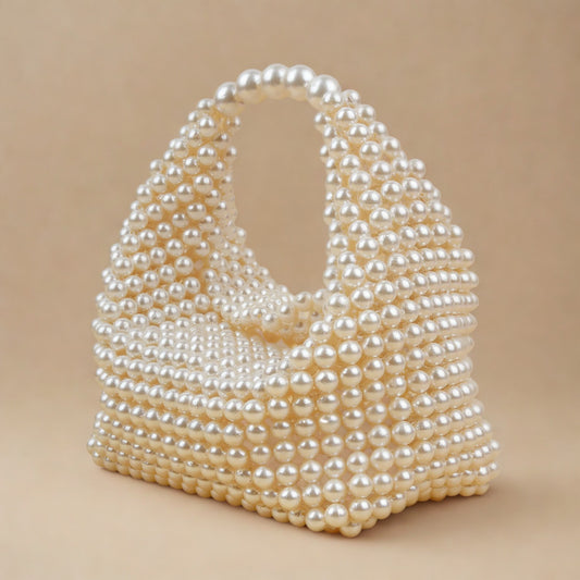 Ivory Pearl Hobo Bag
