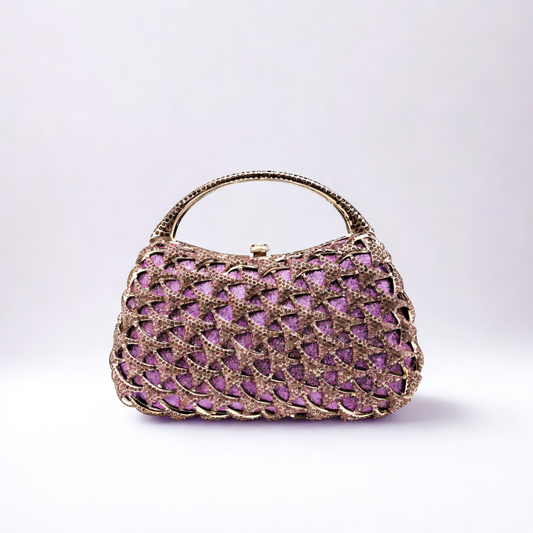 Luxury Amethyst Clutch