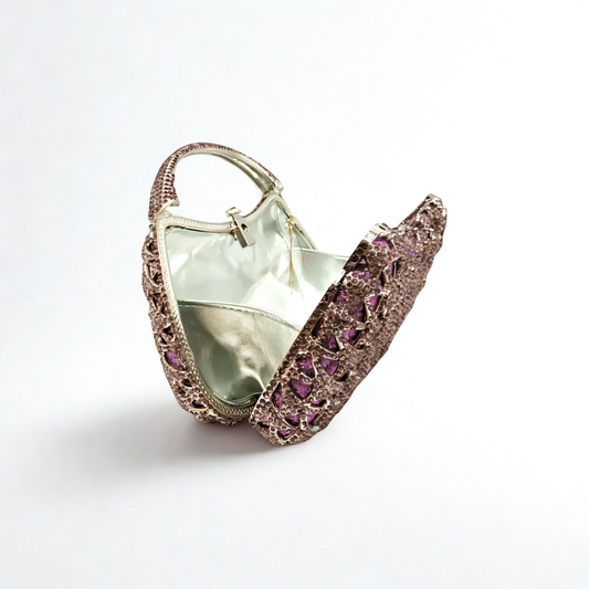 Luxury Amethyst Clutch