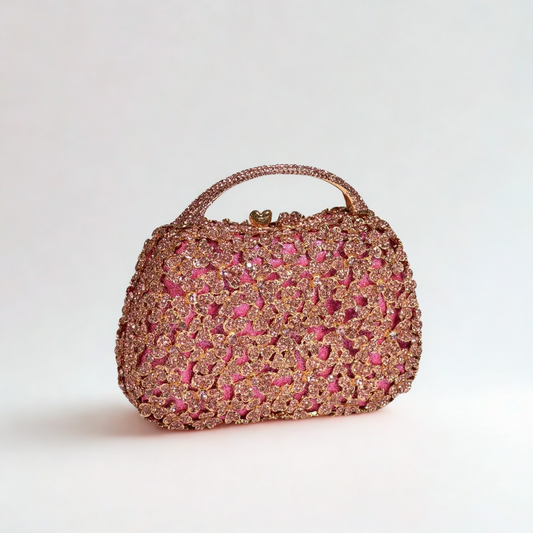 Crystal Top Handle Bag