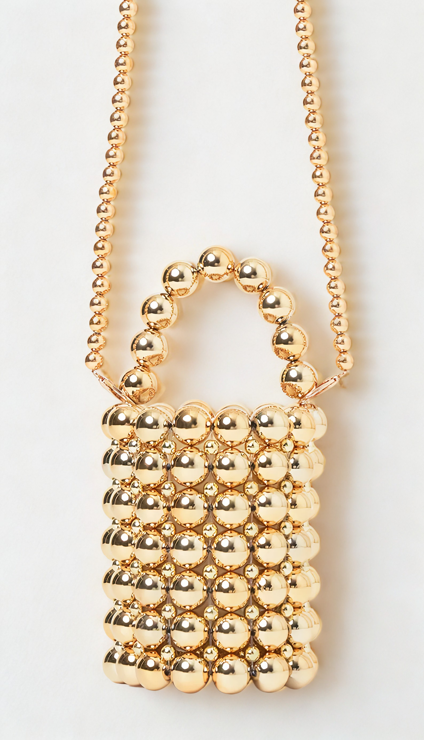 Pearl Handbag in Gold