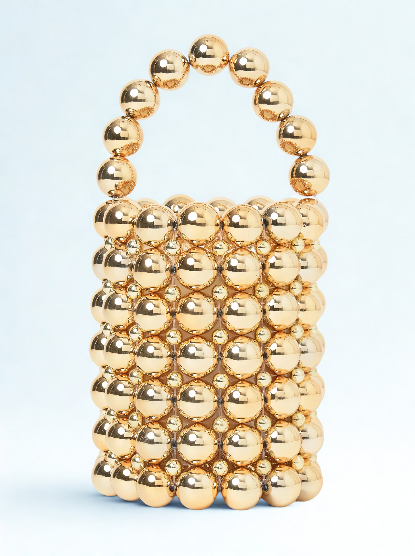 Pearl Handbag in Gold